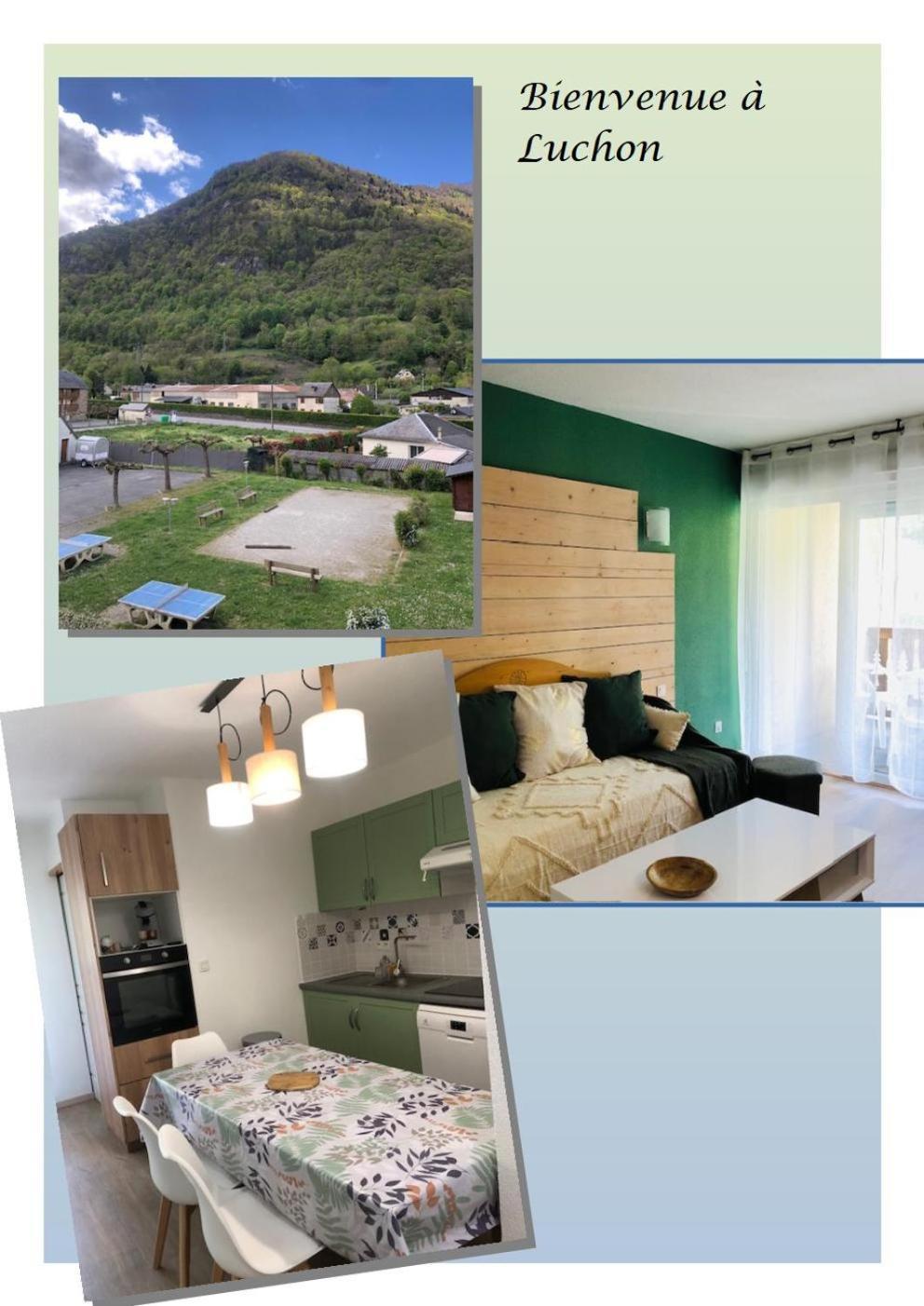 Appart T 3 Bagneres-De-Luchon Vue Montagne - Piscine Mi Juin Dış mekan fotoğraf